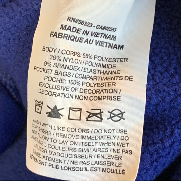 Nike Hoodie Blue Pink Logo Sweatshirt Side Pockets Women’s Small - Picture 5 of 6